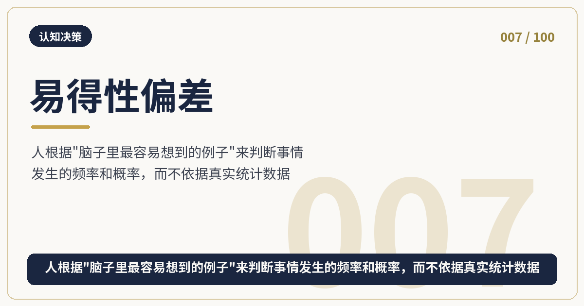 易得性偏差