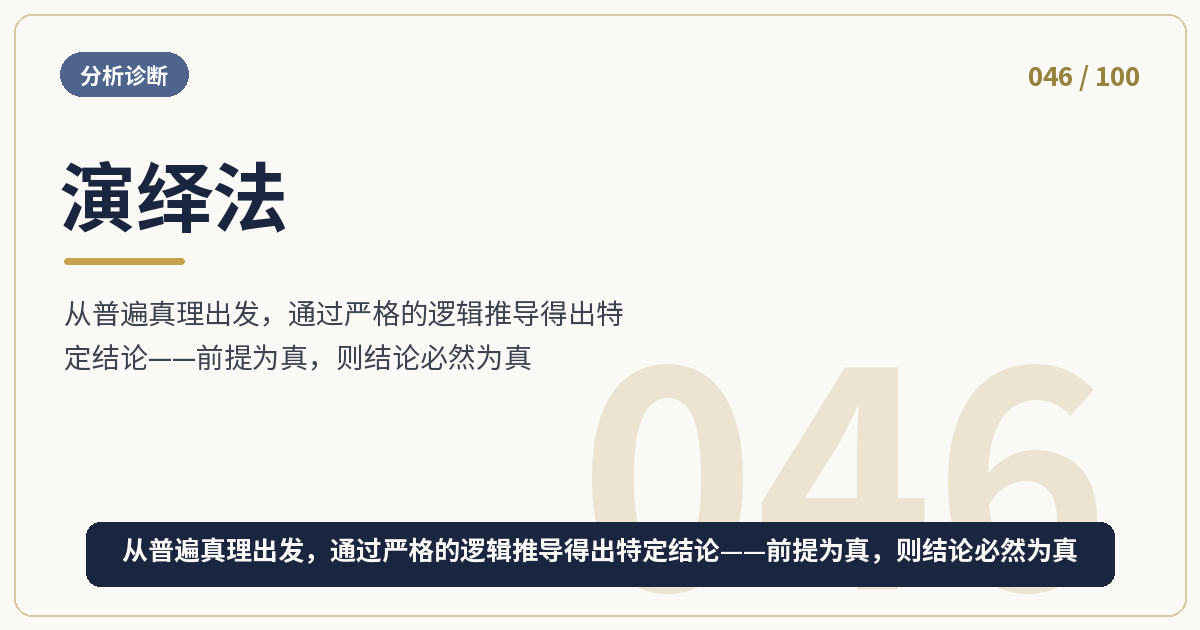 演绎法