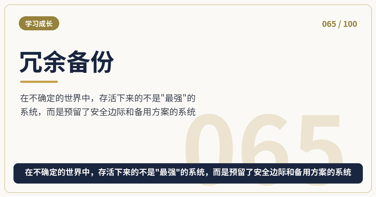 冗余备份