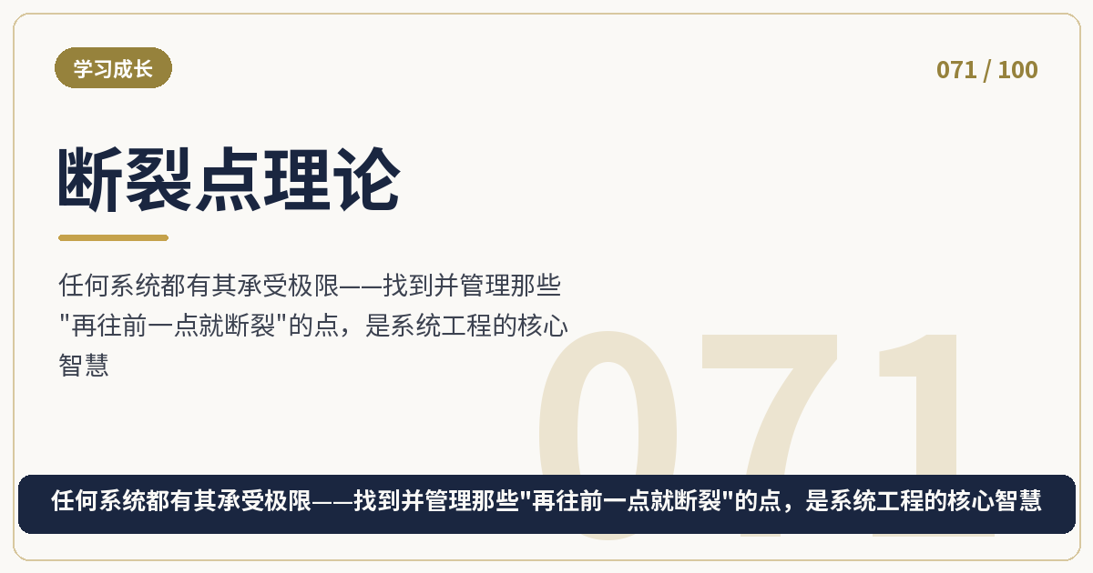断裂点理论